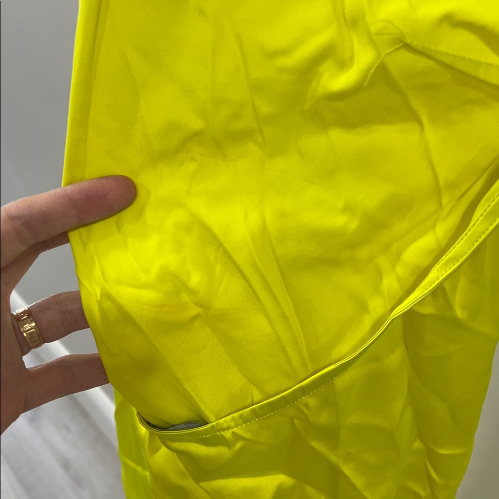 SER.O.YA MARISSA SILK DRESS lime - Picture 10 of 12